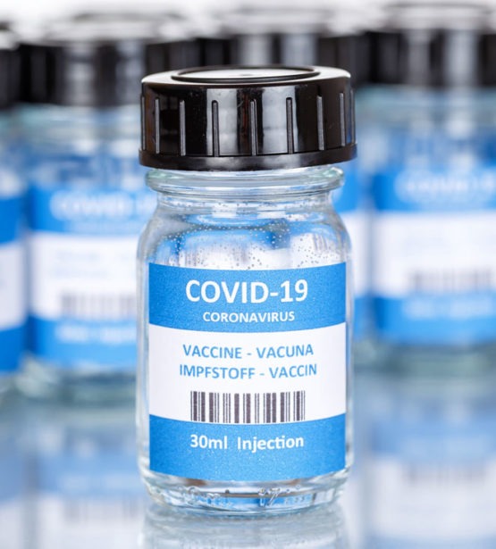 COVID-19 Vaccine bottles