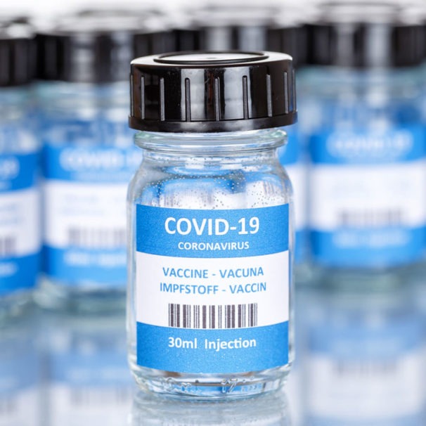 COVID-19 Vaccine bottles