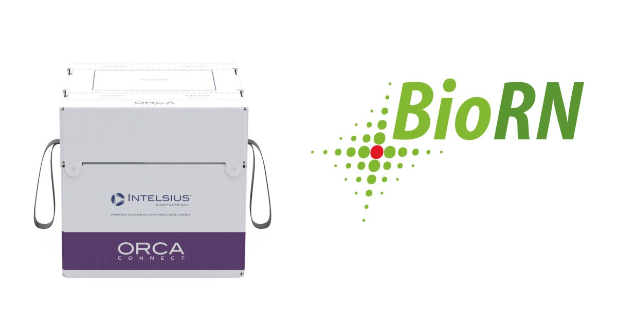 BioRN logo and Intelsius Temperature-Controlled Packaging